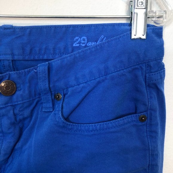 J CREW Blue Slim Denim Ankle Jeans Size 29 - Picture 2 of 9